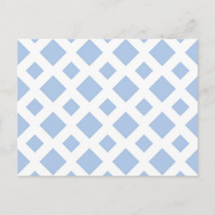 Light Blue Diamonds op White Briefkaart