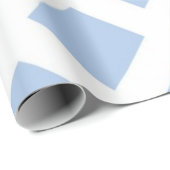 Light Blue Diamonds op White Cadeaupapier (Rol Hoek)