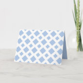 Light Blue Diamonds op White Kaart (Voorkant)