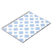 Light Blue Diamonds op White Notitieboek (Linkerzijde)
