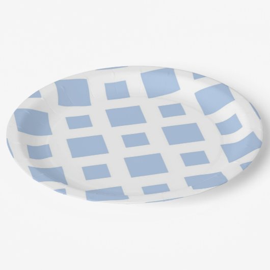 Light Blue Diamonds op White Papieren Bordje (Gekanteld)