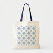 Light Blue Diamonds op White Tote Bag (Voorkant)