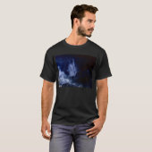Light Blue Dragon Head Clouds en Negatieve Branche T-shirt (Voorkant volledig)