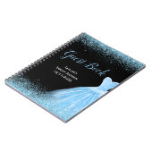 Light Blue Dress Faux Glitter Sweet 16 Birthday Notitieboek (Linkerzijde)