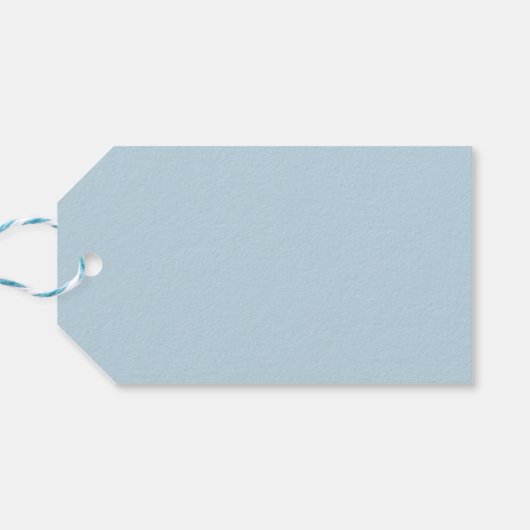 Light Blue “Easter” Script  Cadeaulabel (Achterkant Horizontaal)