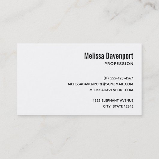 Light Blue Elephant op Dreamweaver Blue Waterverf Visitekaartje (Achterkant)