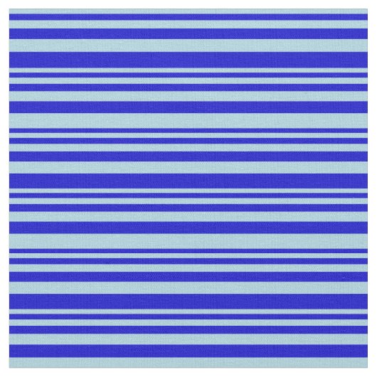 Light Blue en Blue Lines/Stripes Pattern Stof (Close Up)