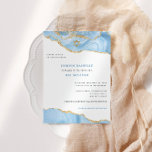 Light Blue en Gold Glitter Agate, Bat Mitzvah Kaart<br><div class="desc">Dit moderne ontwerp is voorzien van een prachtige,  geagatte rand en uw aangepaste tekst. Gebruik de vorm van de sjabloon om jouw tekst toe te voegen. De geavanceerde het uitgeven menu's,  die door "te kiezen verder"worden betreden,  zullen u toestaan om de doopvonten,  de kleuren en de lay-out te veranderen.</div>