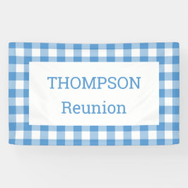 Light Blue en White Buffalo Check Reunion Party Spandoek
