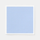 Light Blue en White Dot Napkins Servet (Voorkant)
