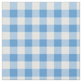 Light Blue en White Gingham Block Pattern Stof (Close Up)