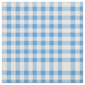 Light Blue en White Gingham Block Pattern Stof (Swatch)