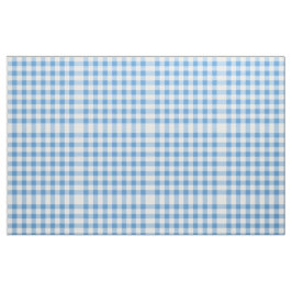 Light Blue en White Gingham Block Pattern Stof
