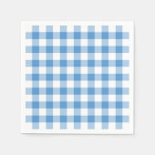 Light Blue en White Gingham Pattern Servet (Voorkant)