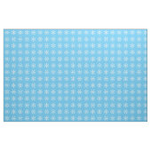 Light Blue en White Snowflake Pattern Stof (Fat Quarter)