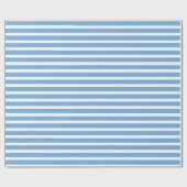 Light Blue en White Stripes Gift Cadeaupapier (Vlak)