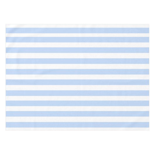 Light Blue en White Stripes Pattern Tafelkleed (Voorkant (Horizontaal))