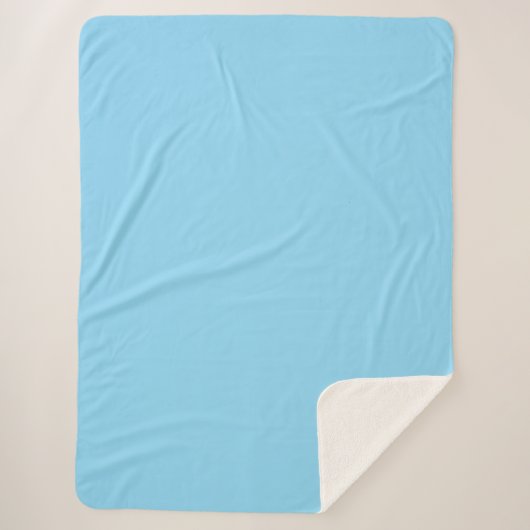 Light Blue Fabric Mat Sherpa Deken (Voorkant)