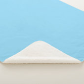 Light Blue Fabric Mat Sherpa Deken (3/4)