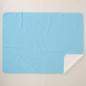 Light Blue Fabric Mat Sherpa Deken (Voorkant (horizontaal))