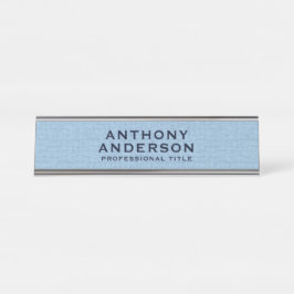 Light Blue Fabric Texture Bureau Naambordje