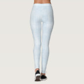 Light Blue Faux Linen Leggings (Achterkant)