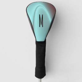 Light Blue Flash-Initiaal Golfheadcover