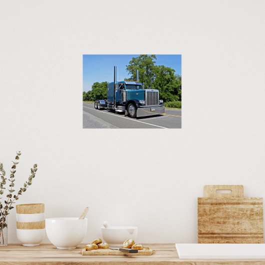 Light Blue Flattop 379 Poster (Keuken)