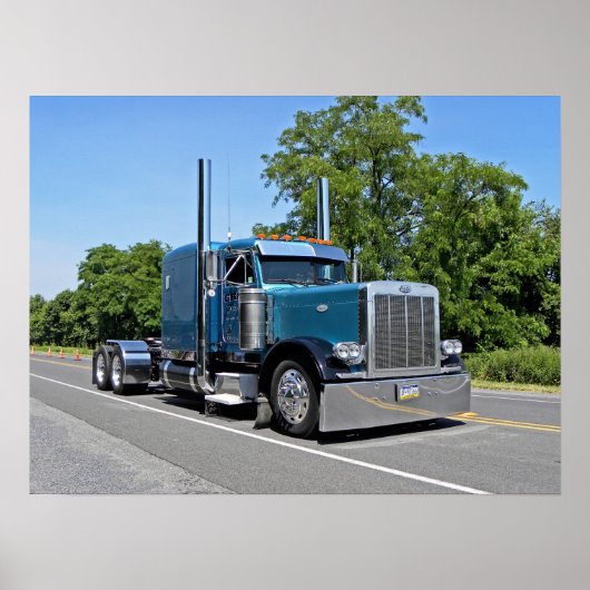 Light Blue Flattop 379 Poster (Voorkant)