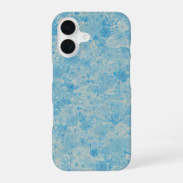 Light Blue Floral Field Phone Case iPhone 16 Hoesje