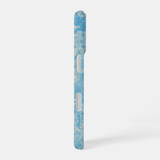Light Blue Floral Field Phone Case iPhone 16 Hoesje (Rechterkant)