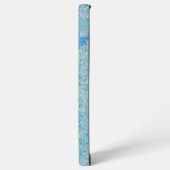 Light Blue Floral Field Phone Case Samsung Galaxy Hoesje (Linkerkant)