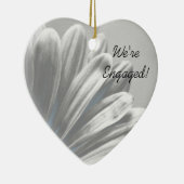 Light Blue Floral Highlight Verloving Keramisch Ornament (Rechts)