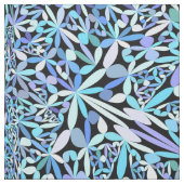 Light Blue Floral Life Mandala Stof (Swatch)