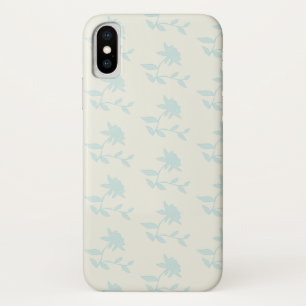  Light Blue Floral Pattern Case-Mate iPhone Case