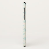  Light Blue Floral Pattern Case-Mate iPhone Case (Achterkant/links)