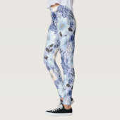 Light Blue Floral Pattern Leggings (Links)
