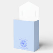 Light Blue Floral Quinceañera Bedankdoosjes (Geopend)