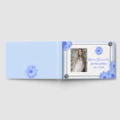 Light Blue Floral Quinceanera Gastenboek (Volledig)