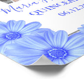Light Blue Floral Quinceanera Poster (Hoek)