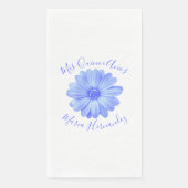 Light Blue Floral Quinceañera Servet (Voorkant)