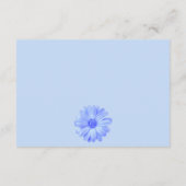 Light Blue Floral Wedding Accommodatie Card Informatiekaartje (Achterkant)