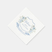 Light Blue Flower Wreath Future Mrs Bridal Shower Servet (Hoek)