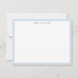 Light Blue Frame Note Card Kaart