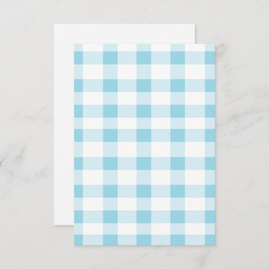 Light Blue Gingham (Voorkant / Achterkant)