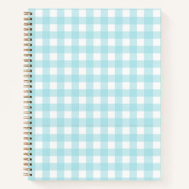 Light Blue Gingham Notitieboek