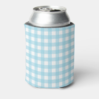 Light Blue Gingham Pastel Pattern Blikjeskoeler
