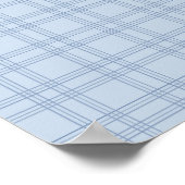 Light Blue Gingham Poster (Hoek)