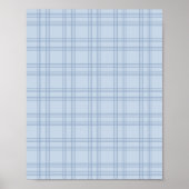 Light Blue Gingham Poster (Voorkant)