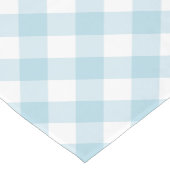 Light Blue Gingham Pset Patroon Korte Tafelloper (Hoek)